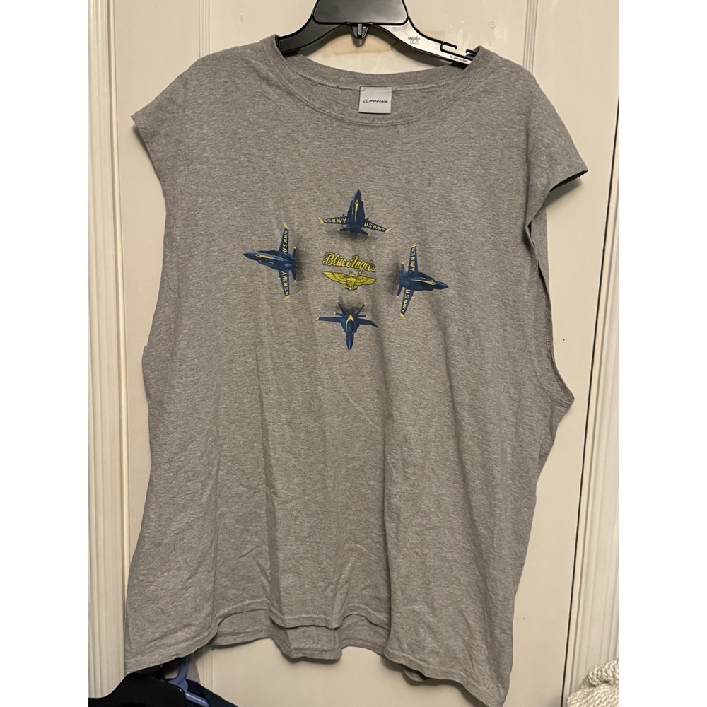 Boeing‎ Vintage Blue Angels Tank Top Shirt  2xl